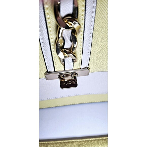 ALDO AnnieBrook Flap Satchel Cross Body Purse with Gold Chain Trim - Picture 6 of 9